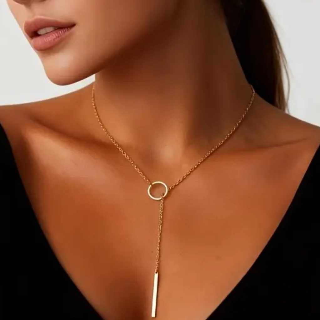 18 Kt Gold Over Titanium Lariat 18 Kt Gold Over Titanium Lariat